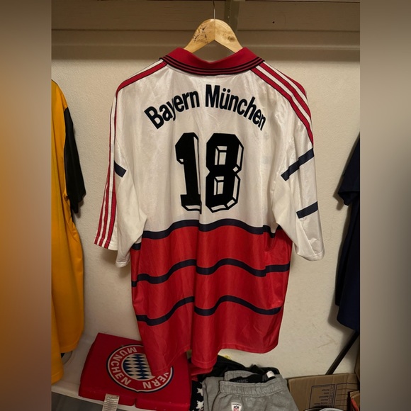1998 Fc Bayern Munich jersey #18 AUTHENTIC - Picture 2 of 5